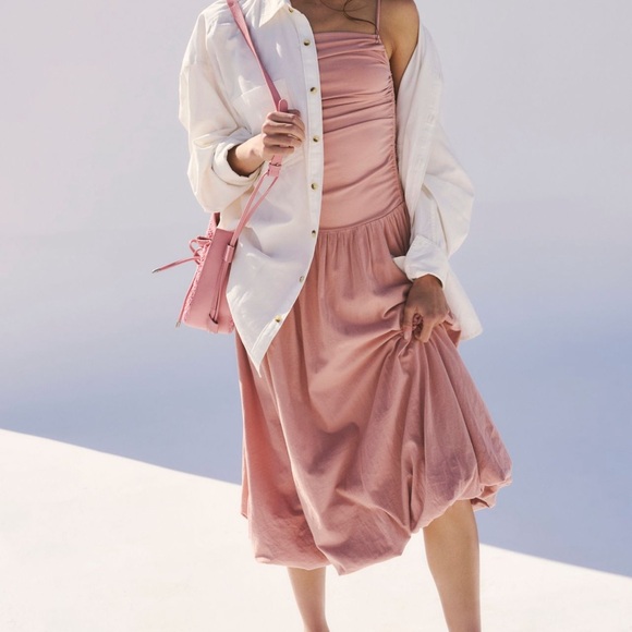 Free People Lisa Drop waist Midi size S color tuscany black - Picture 5 of 6